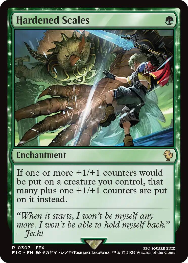 Hardened Scales (Surge Foil) [FINAL FANTASY Commander] | The CG Realm