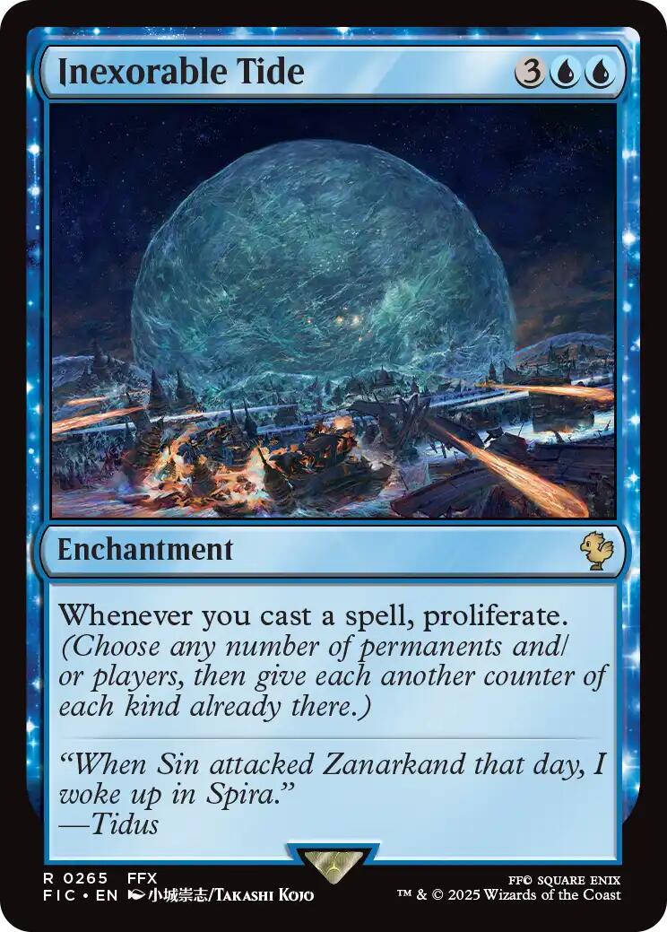 Inexorable Tide (Surge Foil) [FINAL FANTASY Commander] | The CG Realm