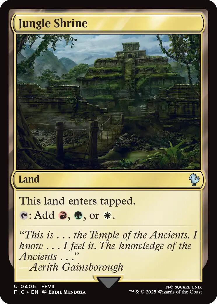 Jungle Shrine (Surge Foil) [FINAL FANTASY Commander] | The CG Realm