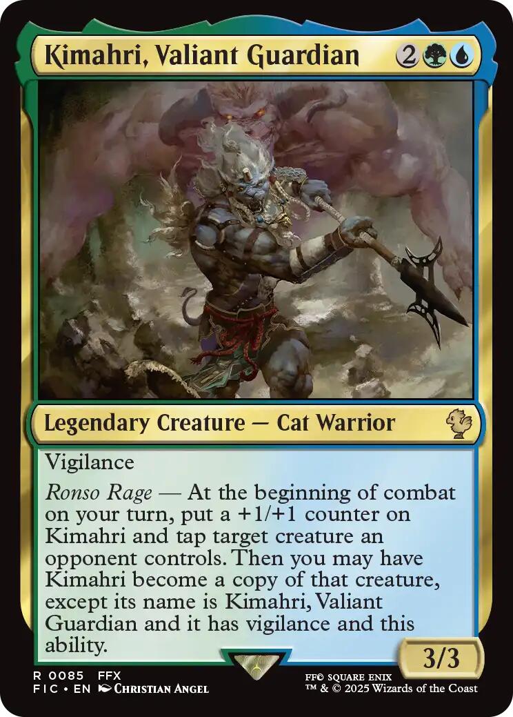 Kimahri, Valiant Guardian (Surge Foil) [FINAL FANTASY Commander] | The CG Realm
