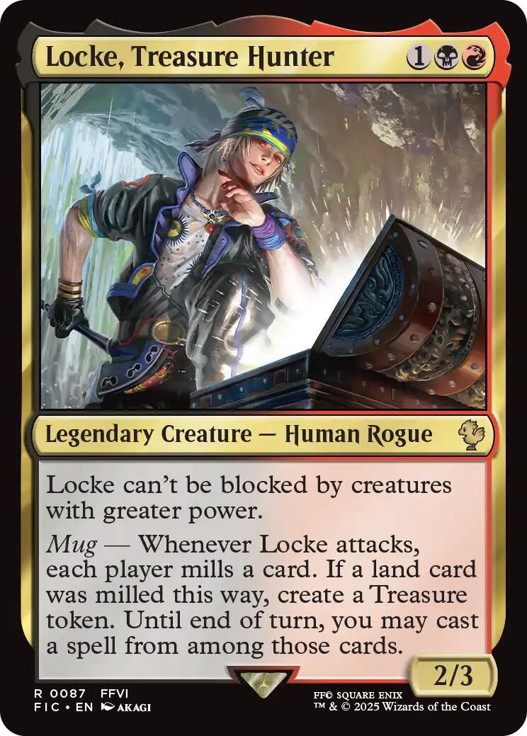 Locke, Treasure Hunter (Surge Foil) [FINAL FANTASY Commander] | The CG Realm