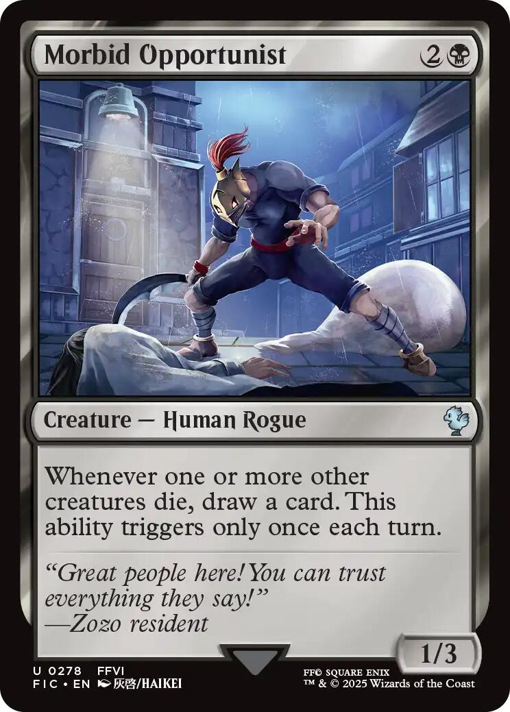 Morbid Opportunist (Surge Foil) [FINAL FANTASY Commander] | The CG Realm