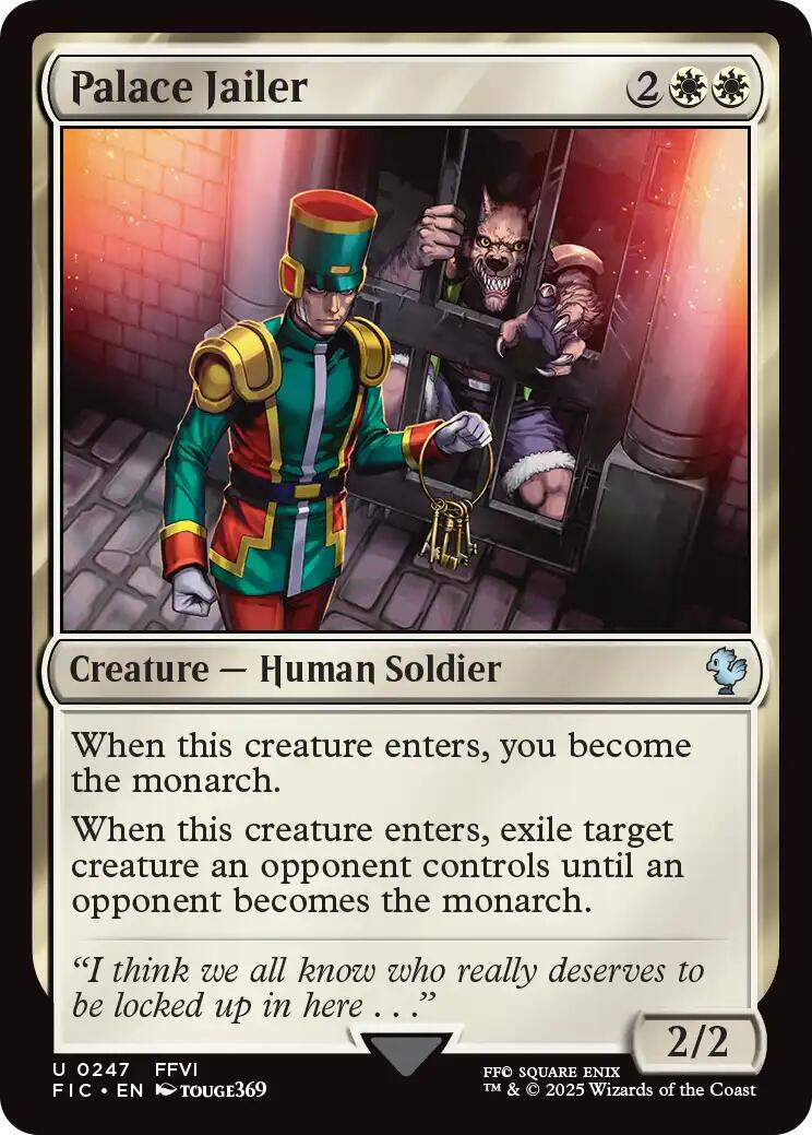 Palace Jailer (Surge Foil) [FINAL FANTASY Commander] | The CG Realm