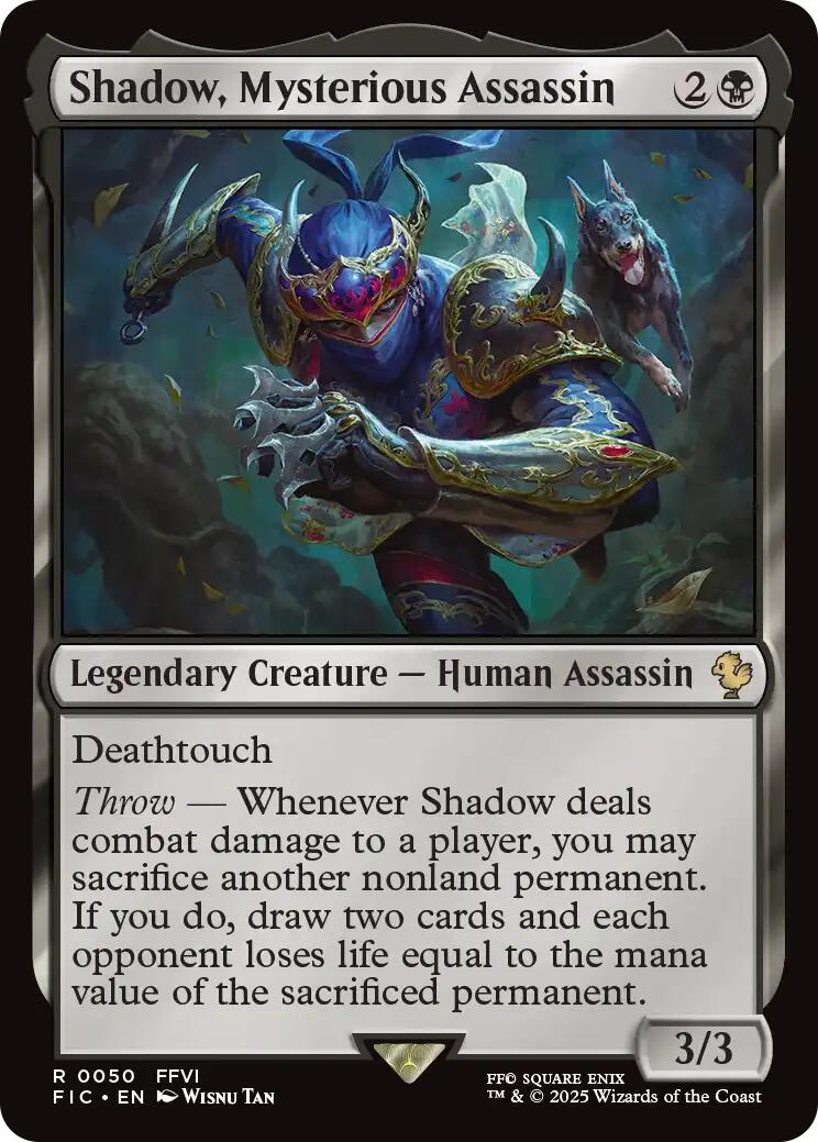 Shadow, Mysterious Assassin (Surge Foil) [FINAL FANTASY Commander] | The CG Realm