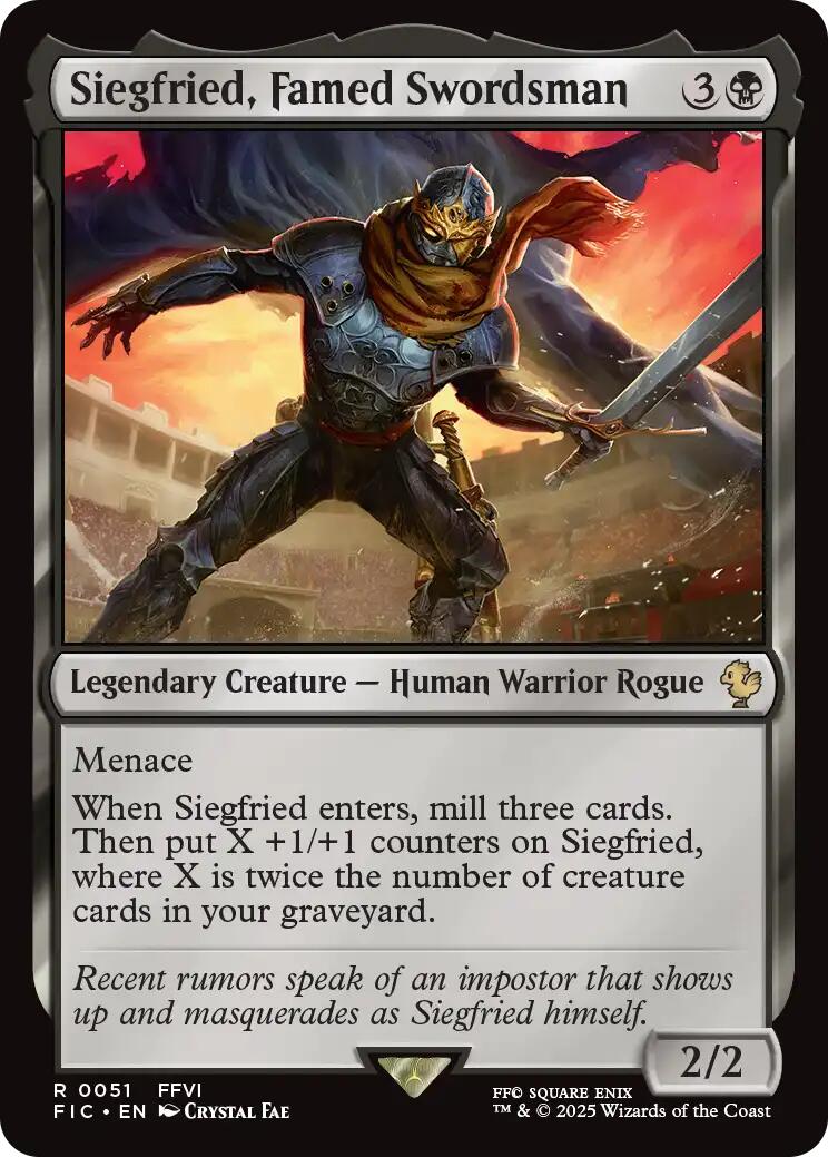 Siegfried, Famed Swordsman (Surge Foil) [FINAL FANTASY Commander] | The CG Realm