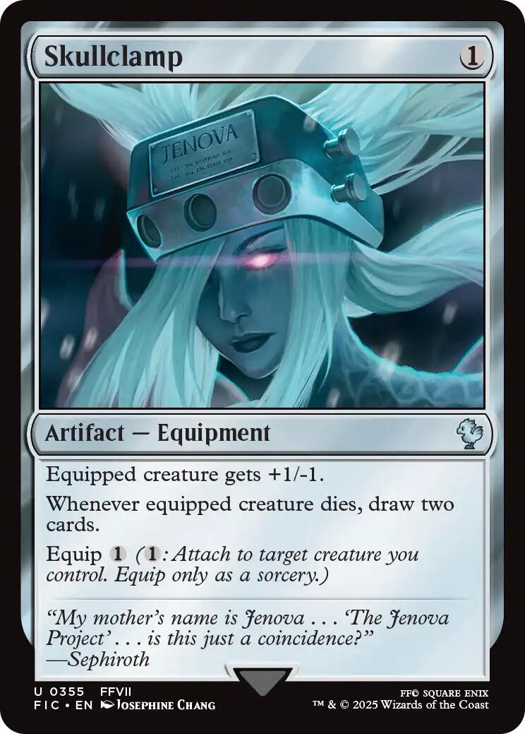 Skullclamp (Surge Foil) [FINAL FANTASY Commander] | The CG Realm