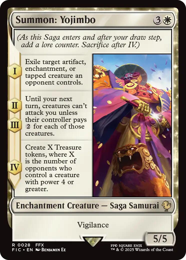 Summon: Yojimbo (Surge Foil) [FINAL FANTASY Commander] | The CG Realm