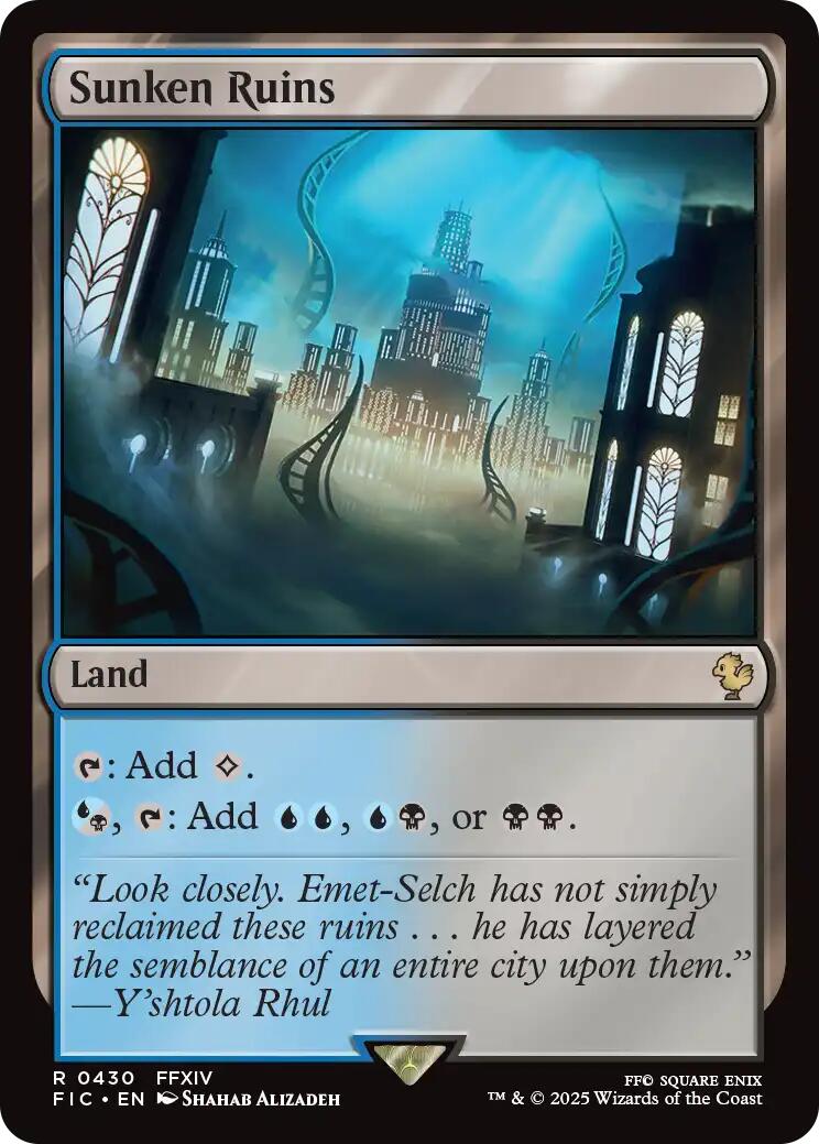 Sunken Ruins (Surge Foil) [FINAL FANTASY Commander] | The CG Realm