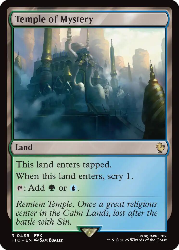 Temple of Mystery (Surge Foil) [FINAL FANTASY Commander] | The CG Realm