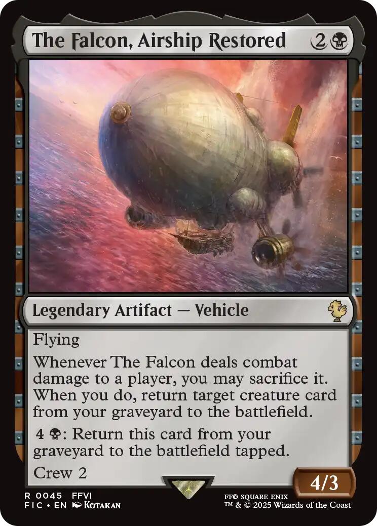 The Falcon, Airship Restored (Surge Foil) [FINAL FANTASY Commander] | The CG Realm
