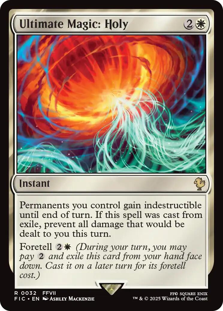 Ultimate Magic: Holy (Surge Foil) [FINAL FANTASY Commander] | The CG Realm