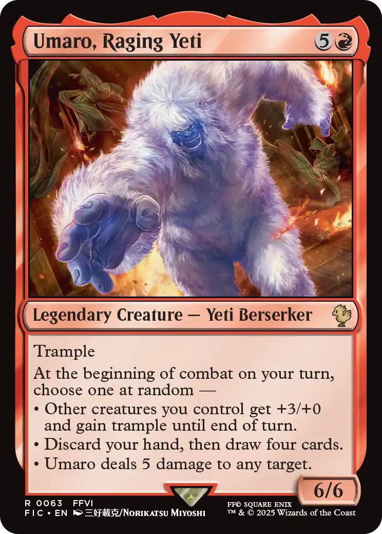 Umaro, Raging Yeti (Surge Foil) [FINAL FANTASY Commander] | The CG Realm