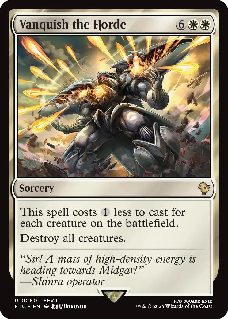 Vanquish the Horde (Surge Foil) [FINAL FANTASY Commander] | The CG Realm