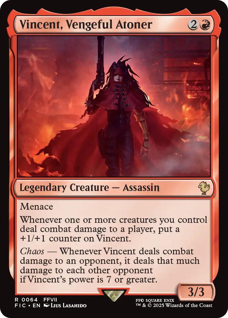 Vincent, Vengeful Atoner (Surge Foil) [FINAL FANTASY Commander] | The CG Realm