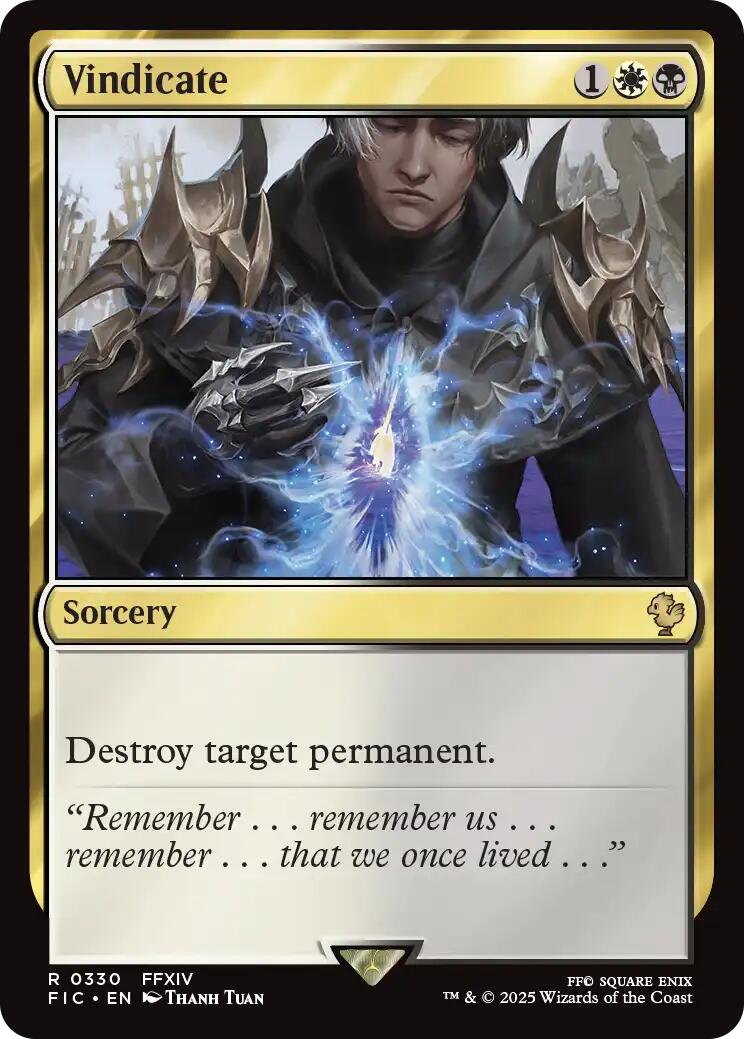 Vindicate (Surge Foil) [FINAL FANTASY Commander] | The CG Realm