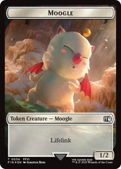 Moogle // Zombie Double-Sided Token (Surge Foil) [FINAL FANTASY Commander Tokens] | The CG Realm