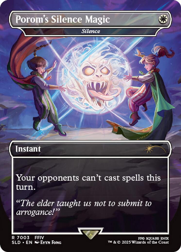 Porom's Silence Magic - Silence (Rainbow Foil) [Secret Lair Drop Series] | The CG Realm