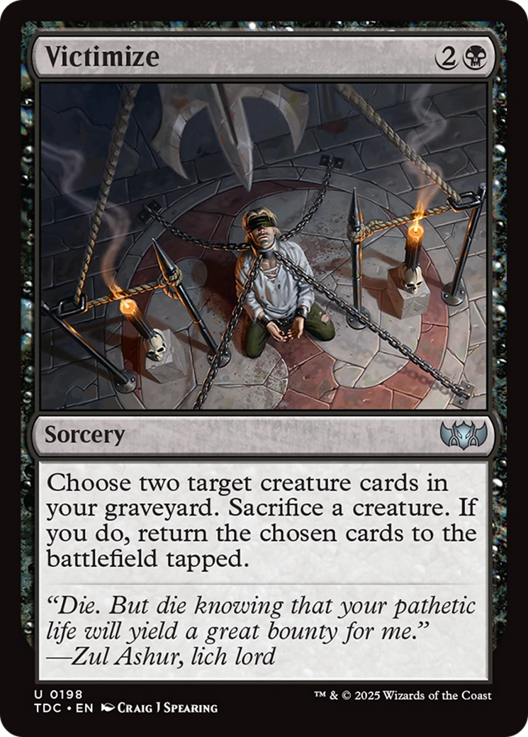 Victimize [Tarkir: Dragonstorm Commander] | The CG Realm