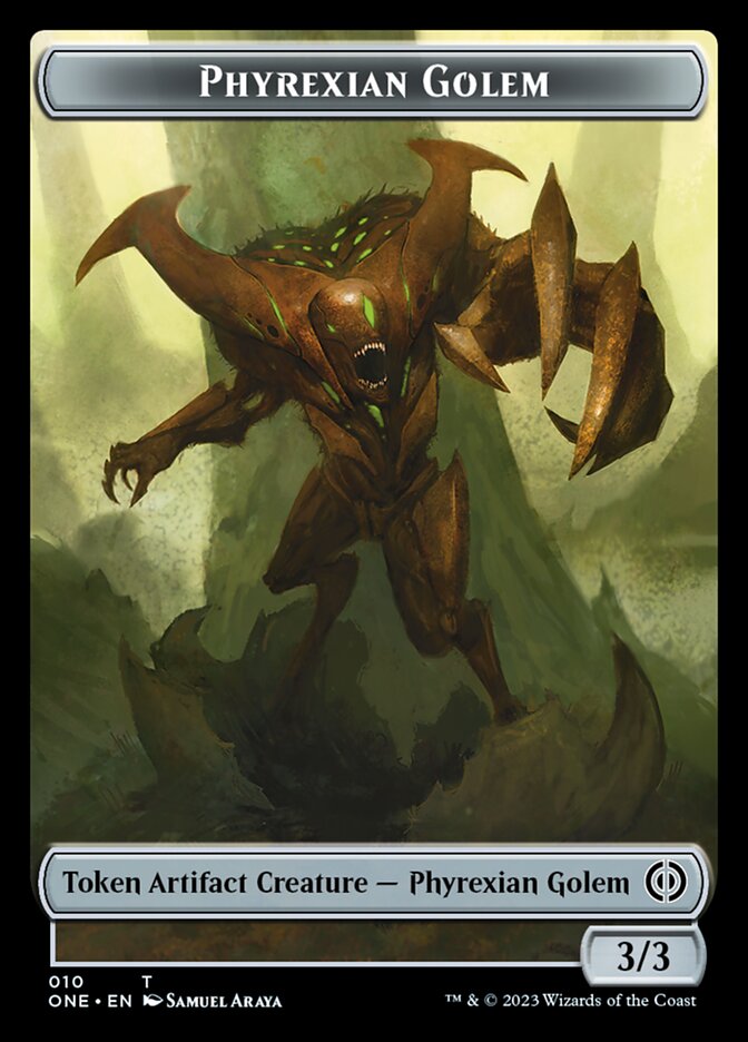 Phyrexian Golem Token [Phyrexia: All Will Be One Tokens] | The CG Realm