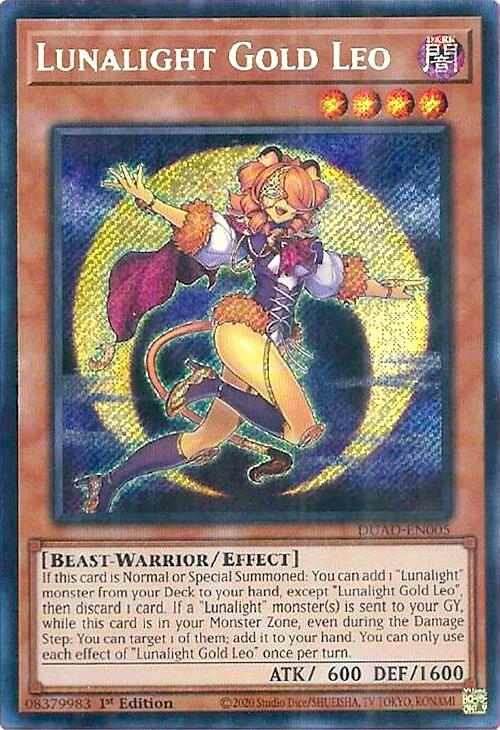 Lunalight Gold Leo [DUAD-EN005] Secret Rare | The CG Realm