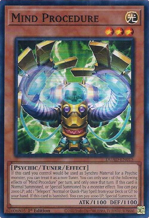 Mind Procedure [DUAD-EN015] Super Rare | The CG Realm