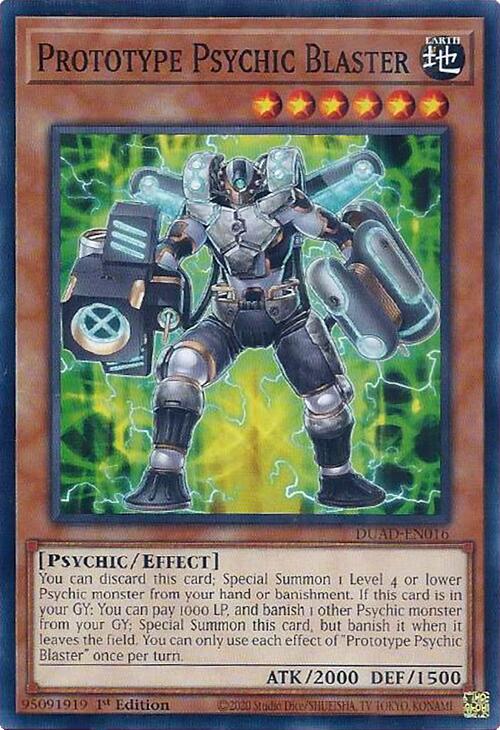 Prototype Psychic Blaster [DUAD-EN016] Common | The CG Realm
