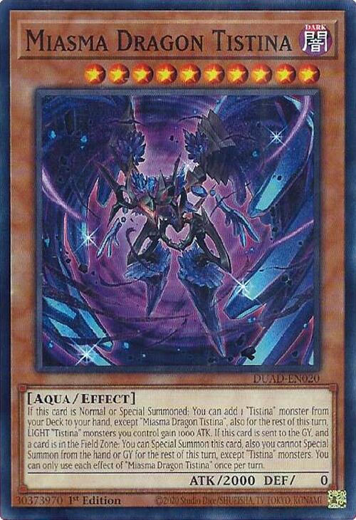 Miasma Dragon Tistina [DUAD-EN020] Common | The CG Realm