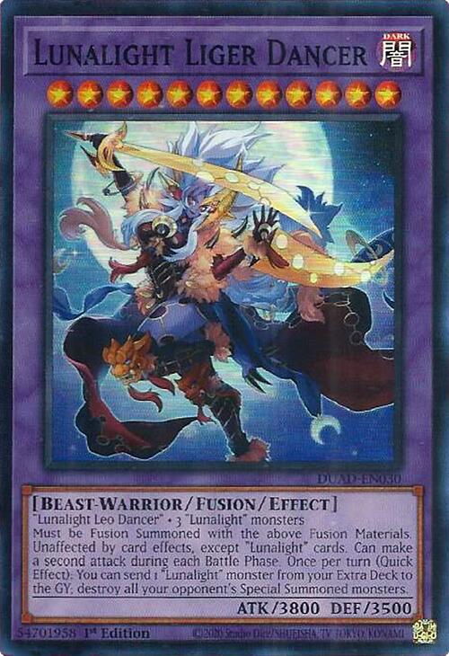 Lunalight Liger Dancer [DUAD-EN030] Super Rare | The CG Realm