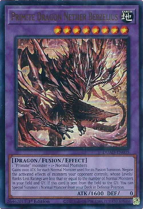 Primite Dragon Nether Berzelius [DUAD-EN035] Ultra Rare | The CG Realm