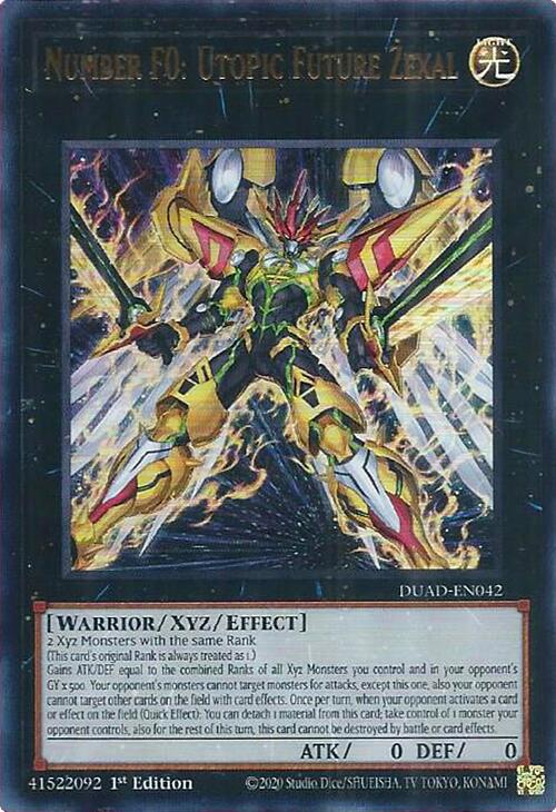 Number F0: Utopic Future Zexal [DUAD-EN042] Ultra Rare | The CG Realm