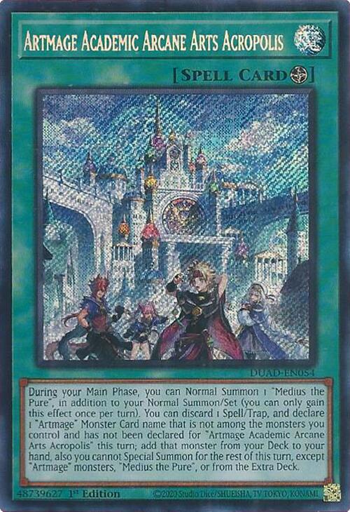 Artmage Academic Arcane Arts Acropolis [DUAD-EN054] Secret Rare | The CG Realm