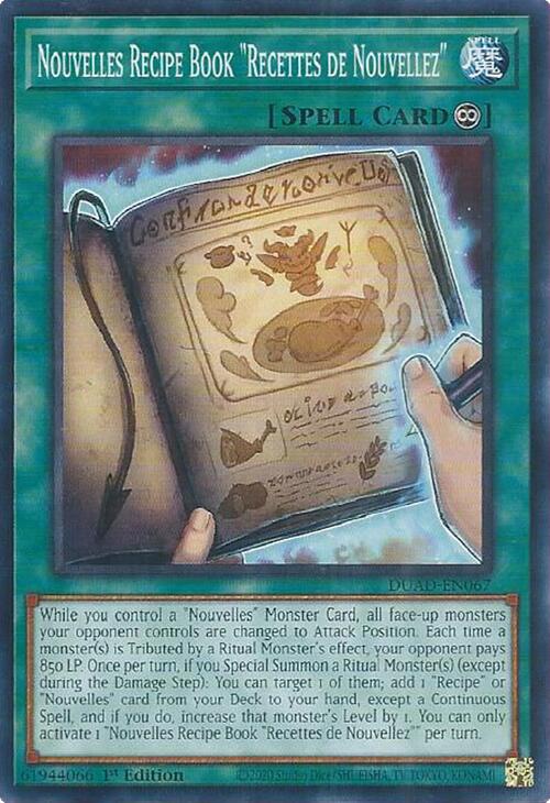Nouvelles Recipe Book "Recettes de Nouvellez" [DUAD-EN067] Common | The CG Realm