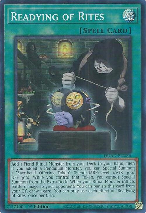 Readying of Rites [DUAD-EN086] Super Rare | The CG Realm