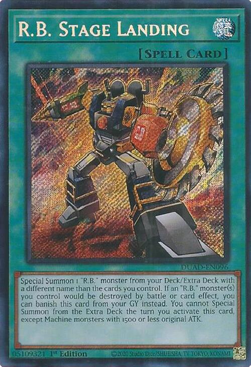 R.B. Stage Landing [DUAD-EN096] Secret Rare | The CG Realm