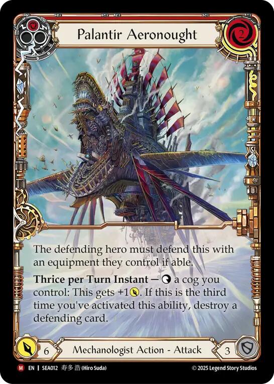 Palantir Aeronought (Extended Art) [SEA012] (High Seas)  Rainbow Foil | The CG Realm