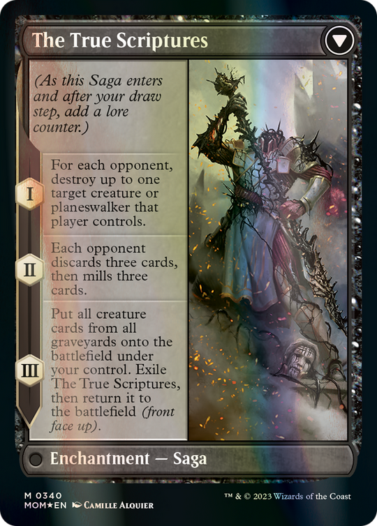 Sheoldred (Serial Numbered) (MOM-340) - March of the Machine (Borderless) Foil