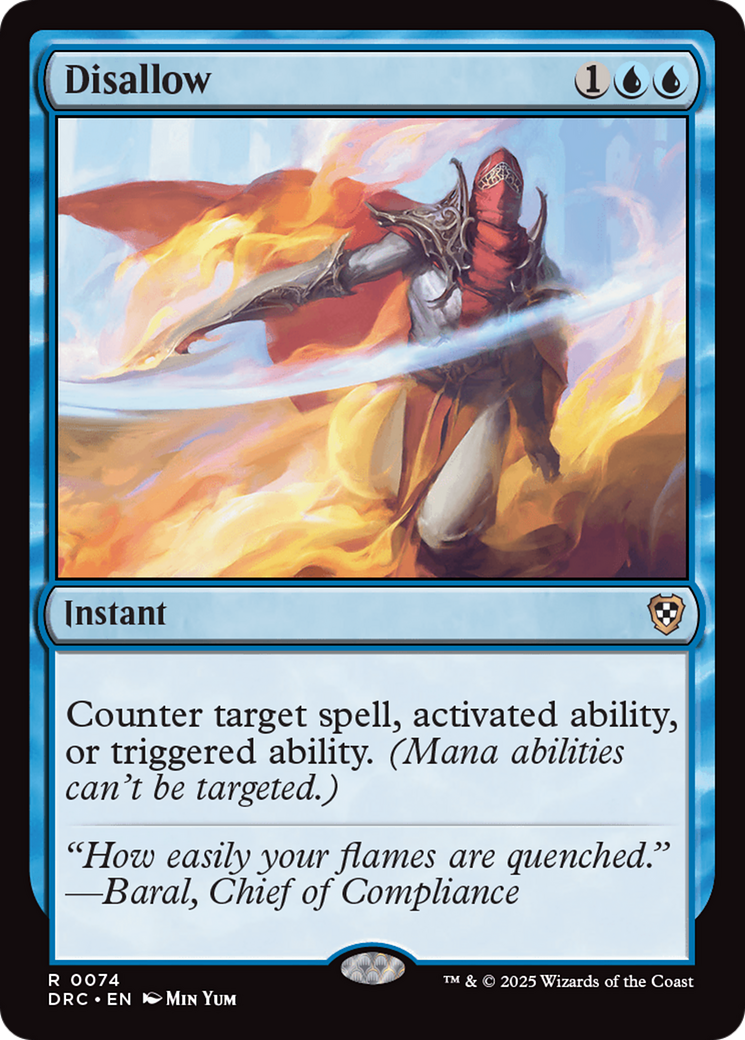 Disallow [Aetherdrift Commander] | The CG Realm