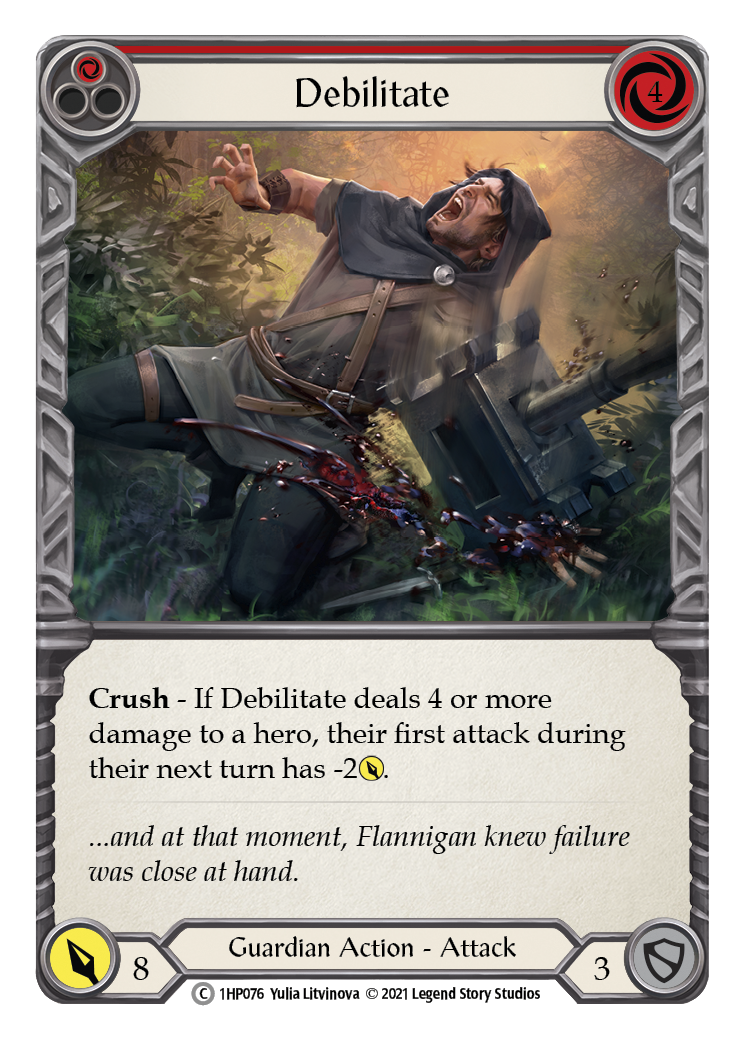 Debilitate (Red) [1HP076] (History Pack 1) | The CG Realm