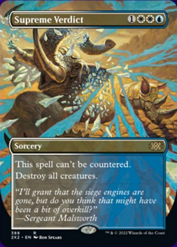 Supreme Verdict (Borderless Alternate Art) [Double Masters 2022] | The CG Realm