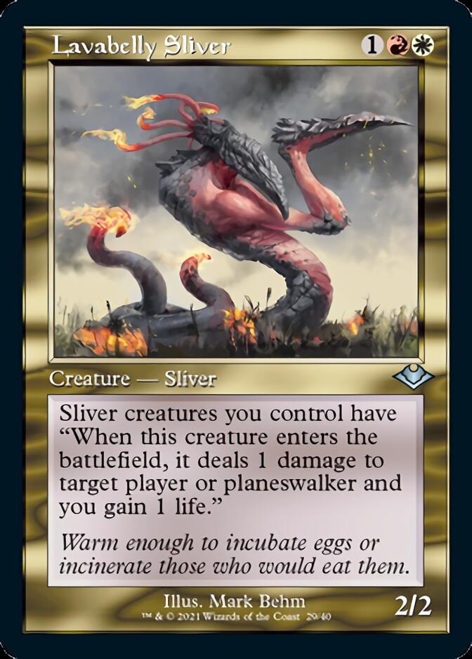 Lavabelly Sliver (Retro Foil Etched) [Modern Horizons] | The CG Realm