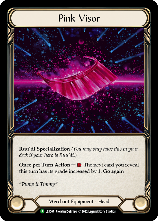 Pink Visor [LSS007] (Promo)  Cold Foil | The CG Realm