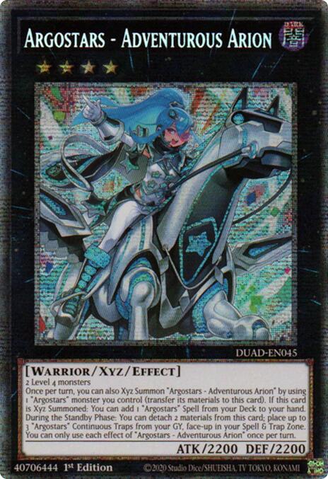 Argostars - Adventurous Arion (Starlight Rare) [DUAD-EN045] Starlight Rare | The CG Realm