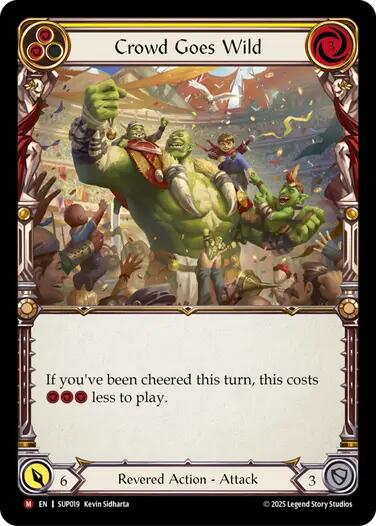Crowd Goes Wild [SUP019] (Super Slam)  Rainbow Foil | The CG Realm