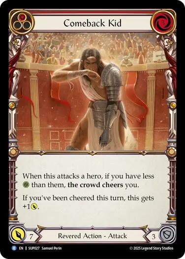 Comeback Kid (Red) [SUP027] (Super Slam)  Rainbow Foil | The CG Realm