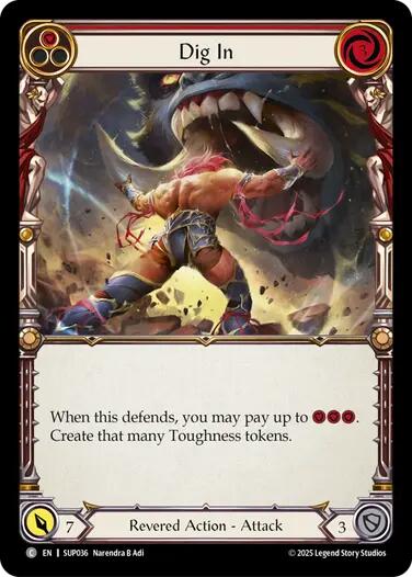 Dig In (Red) [SUP036] (Super Slam)  Rainbow Foil | The CG Realm