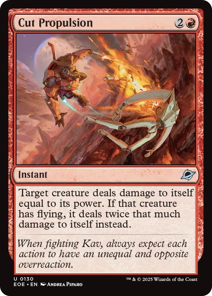 Cut Propulsion [Edge of Eternities] | The CG Realm