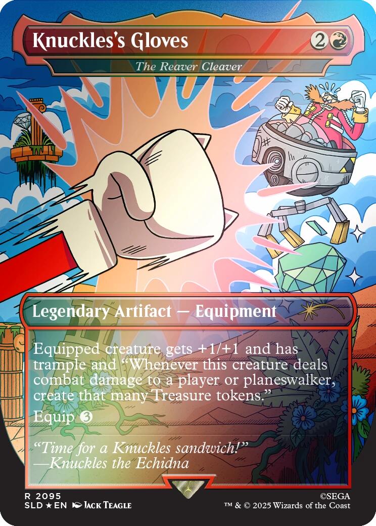 Knuckles's Gloves - The Reaver Cleaver (Rainbow Foil) [Secret Lair Drop Series] | The CG Realm