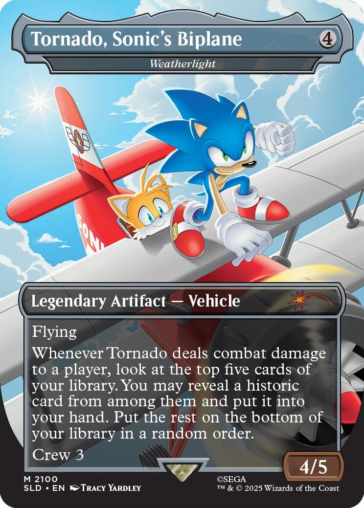 Tornado, Sonic's Biplane - Weatherlight [Secret Lair Drop Series] | The CG Realm