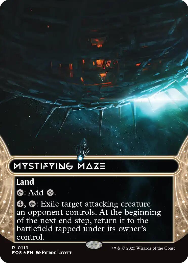 Mystifying Maze (0119) (Borderless) (Galaxy Foil) [Edge of Eternities: Stellar Sights] | The CG Realm