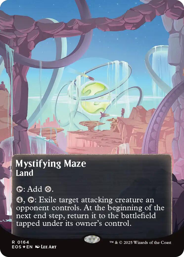 Mystifying Maze (0164) (Borderless) (Galaxy Foil) [Edge of Eternities: Stellar Sights] | The CG Realm